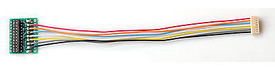 Train Control Systems 1356 All Scale DCC Decoder Harness -- MC-3.5"-21 JST 7-Pin  to NEM21 Socket,  3.5" 8.89cm Wires