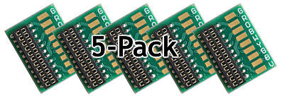 Train Control Systems 1358 All Scale DCC Decoder Socket -- 21-HW-5PACK Circuit Board w/NEM21 Socket & Soldering Pads pkg(5)