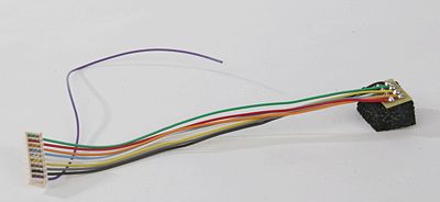 Train Control Systems 1362 All Scale DCC Decoder Harness -- T-3.5"R NMRA 8-Pin Plug Rotated 180 Degrees, 3.5" 8.89cm Wires T Series Ha