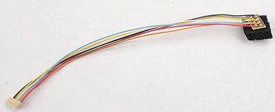 Train Control Systems 1370 All Scale DCC Decoder Harness -- MC-5"R NMRA 8-Pin Plug Rotated 180 Degrees, 5" 12.7cm for MC Series Decoder