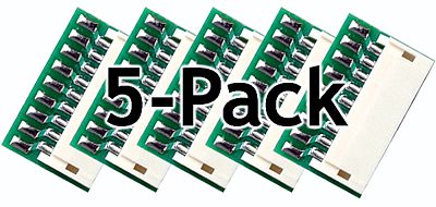 Train Control Systems 1374 All Scale DCC Decoder Socket -- 9-Pin JST Socket (Female) pkg(5)