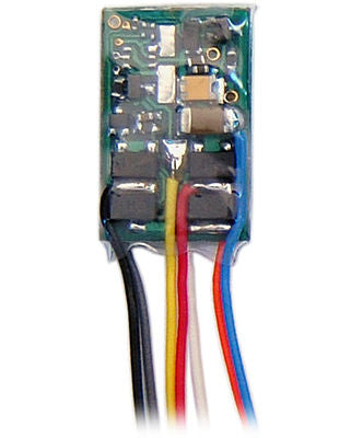 Train Control Systems 1385 All Scale M1P-1" 1 Amp, 2 Function DCC Decoder - Control Only -- With 1" 2.5cm Harness, NMRA 8-Pin Plug