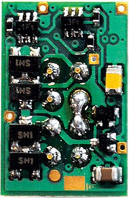 Train Control Systems 1412 HO Scale DP2-LL 2-Function DCC Decoder w/Direct 8-Pin NMRA Plug On Board - Control Only -- Direct Board Mounted Plug .474 x .702 x .16" or 12.04 x 17.83 x 4.06mm