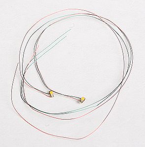 Train Control Systems 1418 All Scale Surface-Mount LED w/Attached Magnet Wire Leads -- Golden White pkg(2)