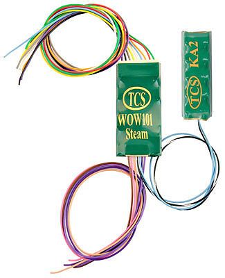 Train Control Systems (TCS) 1517 HO Scale WOW101-Steam-KA Sound & DCC Decoder w/9-Pin JST & Keep Alive - WOWSound(TM) -- Light, Medium & Heavy Steam 1.35 x .66 x .22" or 34.29 x 16.72 x 5.59mm