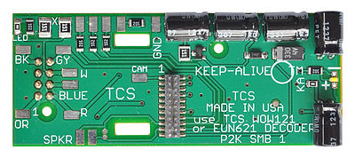 Train Control Systems (TCS) 1543 HO Scale P2K MB1 Replacement Motherboard w/KA2 & 21-Pin Connector -- Fits Life-Like/PROTO Steam Locomotives (Requires 21-Pin Decoder to Operate)