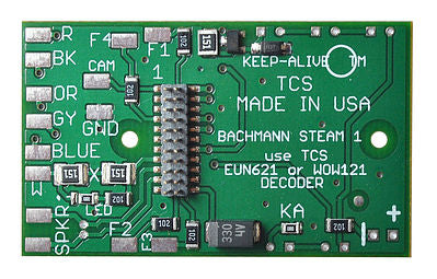 Train Control Systems (TCS) 1544 HO Scale Bachmann MB1 Replacement Motherboard w/KA2 & 21-Pin Connector -- Fits Bachmann Class SY 2-8-2 (Requires 21-Pin Decoder to Operate)