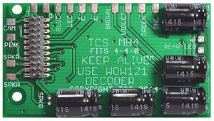 Train Control Systems (TCS) 1557 HO Scale B-MB4 Replacement Motherboard w/KA2 Keep Alive & 21-Pin Connector -- Fits Bachmann Raymond 4-4-0