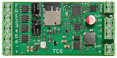 Train Control Systems (TCS) 1605 All Scale WOW501 Diesel Sound and DCC Decoder -- 5 Amp with Keep-Alive(TM) 3 x 1-7/16" 7.62 x 3.68cm