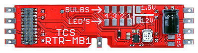 Train Control Systems (TCS) 1615 HO Scale RTR-MB1 Replacement Motherboard w/KA2 Keep Alive -- Fits Athearn Ready-To-Roll Diesel Locos