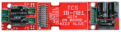 Train Control Systems (TCS) 1617 HO Scale IB-MB1 Replacement Motherboard w/KA2 Keep Alive -- Fits Bowser C636, Intermountain SD40-2 & Other Diesel Locos