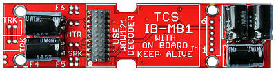 Train Control Systems (TCS) 1619 HO Scale IB-MB1-NC Replacement Motherboard w/KA2 Keep Alive & 21-Pin Connector -- Fits Intermountain ES44, Bowser S12 & Other Units w/Similar Board