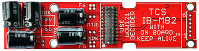Train Control Systems (TCS) 1620 HO Scale IB-MB2-NC Replacement Motherboard w/KA2 Keep Alive & 21-Pin Connector -- Fits Intermountain SD40-2, Bowser C636 & Other Units w/Similar Board