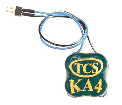 Train Control Systems (TCS) 1667 All Scale KA4-C Keep Alive with 2-Pin Quick Connector Harness -- 1/2 x 1/2 x 7/16" 1.3 x 1.3 x 1.2cm