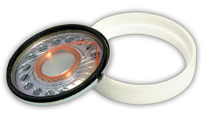 Train Control Systems (TCS) 1707 All Scale UNIV-SH2-O Universal Speaker Housing w/Speaker -- Fits TCS 28mm Round WOWSpeaker (Use in Loco Body w/See-Through Fan Housing)