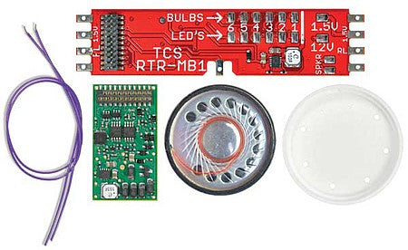 Train Control Systems (TCS) 1741 HO Scale WDK-LIF-1 WOWKit Complete Sound Conversion Kit -- Fits Life-Like Alco FA1