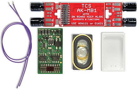Train Control Systems (TCS) 1774 HO Scale WDK-ATH-2 WOWKit Complete Sound Conversion -- Fits Atlas MP15DC, RS1, Dash 40B/BW/BWH