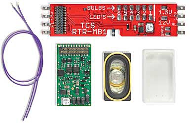 Train Control Systems (TCS) 1777 HO Scale WDK-ATH-10 WOWKit Complete Sound Conversion Kit -- Fits Athearn EMD GP60