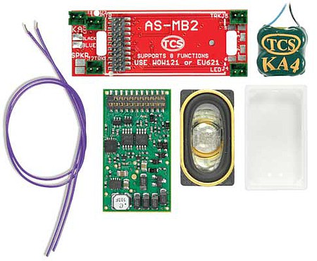 Train Control Systems (TCS) 1779 HO Scale WDK-ATL-6 WOWKit Complete Sound Conversion Kit -- Fits Atlas Alco C420 Low Nose