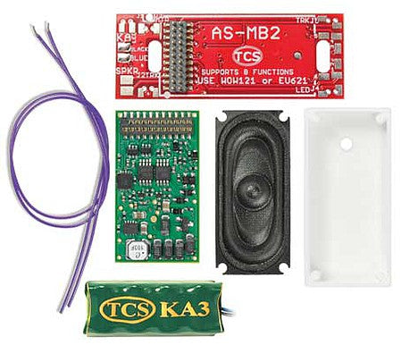 Train Control Systems (TCS) 1784 HO Scale WDK-BAC-3 WOWKit Complete Sound Conversion Kit -- Fits Bachmann Early Version EMD SD45