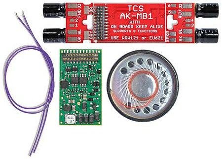 Train Control Systems (TCS) 1786 HO Scale WDK-KAT-2 WOWKit Complete Sound Conversion Kit -- Fits Kato EMD F40PH