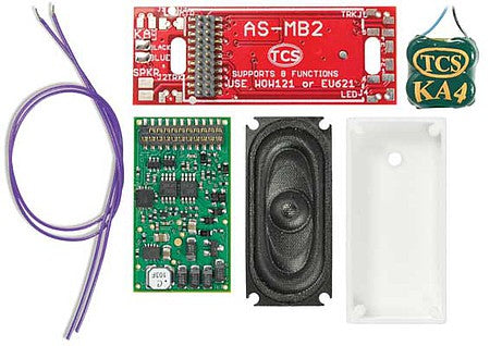 Train Control Systems (TCS) 1787 HO Scale WDK-KAT-2 WOWKit Complete Sound Conversion Kit -- Fits Kato Alco RS2