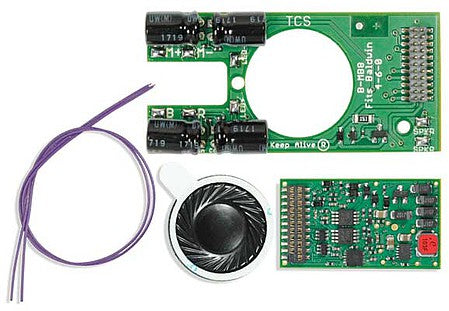 Train Control Systems (TCS) 1922 HO Scale WSK-BAC-8 WOWKit Complete Sound Conversion Kit -- Fits Bachmann Spectrum 4-6-0