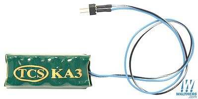 Train Control Systems (TCS) 2001 HO Scale KA3-C Keep Alive w/2-Pin Quick Connector Harness -- 1.02 x .45 x .347" 25.9 x 11.43 x 8.81mm