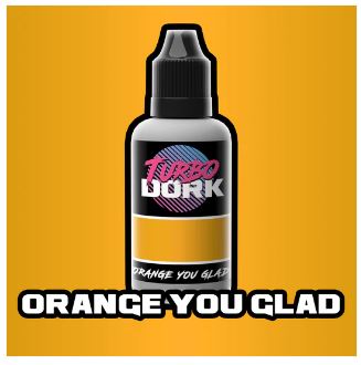 Turbo Dork 4581 Orange You Glad Metallic Acrylic Paint 20ml Bottle