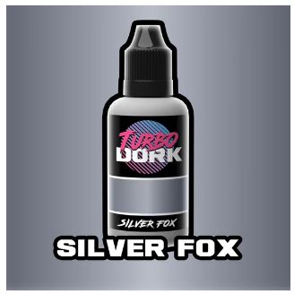 Turbo Dork 5014 Silver Fox Metallic Acrylic Paint 20ml Bottle