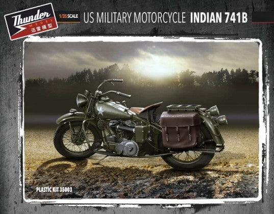 Thunder Model 35003 1/35 WWII US Military Indian 741B Motorcycle (2)