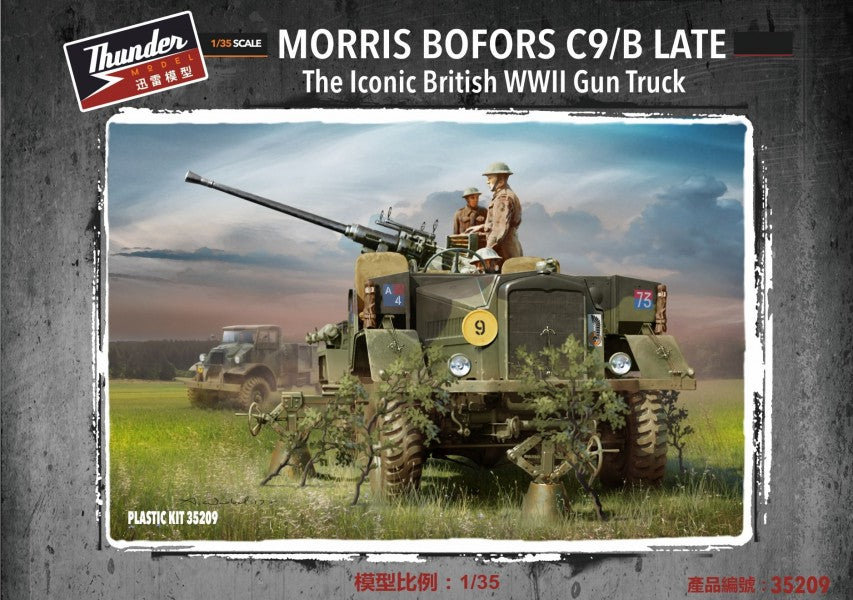 Thunder Model 35209 1/35 WWII British Morris Bofors C9/B Late Gun Truck