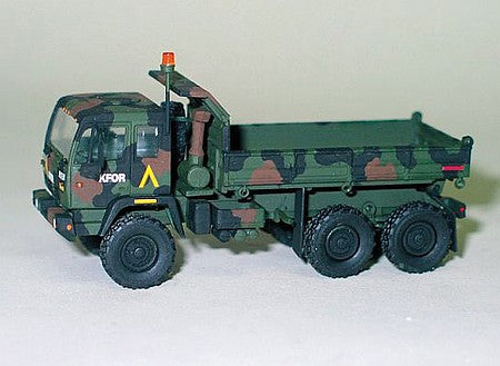 Trident Miniatures 81006 HO Scale Military - Modern US Army - MTV Series Heavy Trucks -- M1090 3-Axle, 6x6, 5-Yard Capacity Dump Truck
