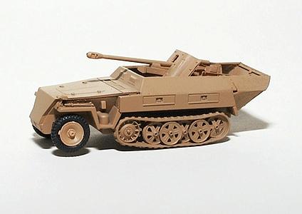 Trident Miniatures 81016 HO Scale Military - Former German Army WWII - SdKfz 250 Series Half-Tracks -- 250 w/5cm Pak 38 Anti-Tank Gun (Composite Kit)