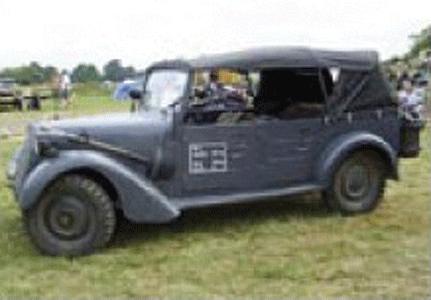 Trident Miniatures 87096 HO Scale Former German Army WWII - Light Truck/Staff Car (Resin Kit) -- Kfz 2/40 1Pkw
