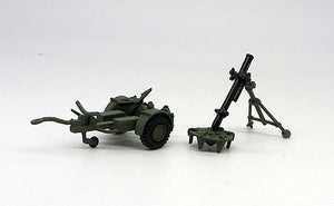 Trident Miniatures 87188 HO Scale M12-1111 12cm sGrW Mortar & Carrier - Kit