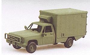 Trident Miniatures 90007 HO Scale Military - US/NATO (Modern) - Light Trucks -- M1010 Ambulance (Chevrolet Pick-Up Cab, Green)