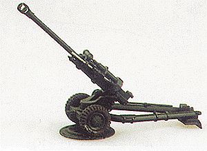 Trident Miniatures 90029 HO Scale Military - Great Britain (Modern) - Artillery -- L119 105mm Howitzer Light Gun
