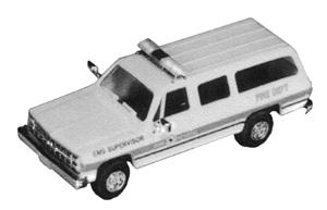 Trident Miniatures 900541 HO Scale Chevrolet Suburban - Emergency - Fire Vehicles -- Emergency Medical Services (EMS) Supervisor - Fire Department
