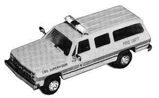 Trident Miniatures 90054 HO Scale Chevrolet Suburban -- Miami Beach Fire Department