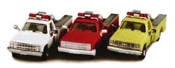 Trident Miniatures 90062 HO Scale Emergency Vehicles -- CFE Mini-Pumper with Chevrolet Cab (red)