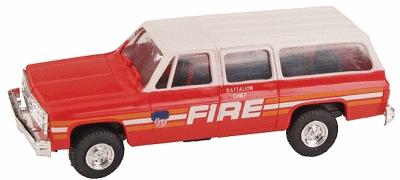 Trident Miniatures 90064A HO Scale Chevrolet Suburban - Emergency - Fire Vehicles -- Fire Department of New York (FDNY) - Battalion Chief