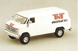 Trident Miniatures 90074 HO Scale Chevrolet Vans -- TNT Electrical