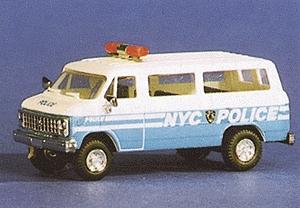Trident Miniatures 90096 HO Scale Chevrolet Van - Emergency -- New York City Police Department Personnel Transport