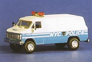 Trident Miniatures 90097 HO Scale Chevrolet Van - Emergency -- New York City Police Department Cargo Transport
