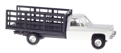 Trident Miniatures 901531 HO Scale Chevrolet Pick-Up with Stakebed Body -- White
