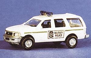Trident Miniatures 90177 HO Scale Military - US/NATO (Modern) - Light Trucks -- Chevrolet Suburban Military Police (white)