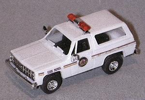 Trident Miniatures 90211 HO Scale Chevrolet Blazer - Emergency - Police Vehicles -- North Dakota Highway Patrol (white)