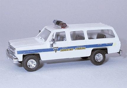 Trident Miniatures 90227 HO Scale Chevrolet Suburban - Emergency - Police Vehicles -- South Dakota Highway Patrol