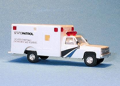 Trident Miniatures 90232 HO Scale Chevrolet Box Van - Emergency - Police Vehicles -- Colorado State Patrol - Hazardous Materials Section - Enforcement & Response